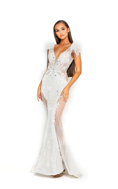 PS1986 FUFU GOWN WHITE